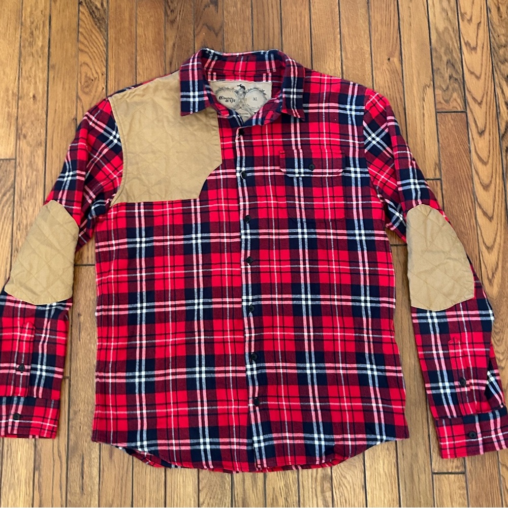 Charles & 1/2 red plaid XL